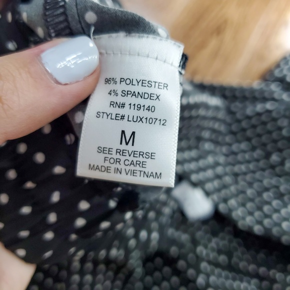 Vintage Poka Dot Black Ruffle Shorts - Picture 2 of 5